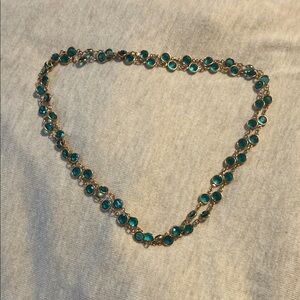 Elegant Turquoise and Gold Necklace